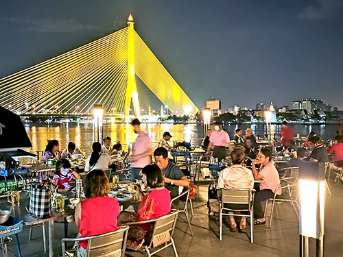 In Love Restaurant in Khaosan Road, Bangkok